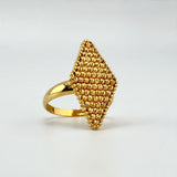 21K Gold Kite Bead Ring 3.35 grams | 206917