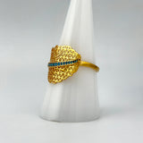 21K Gold Torq Feather Ring 3.05 grams | 206922