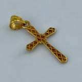 21K Gold Cross Pendant 1.32 grams | 206925
