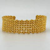 21k Gold Luxury Bead Cuff 25.63 grams | 206985