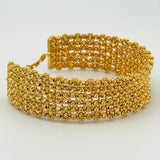 21k Gold Luxury Bead Cuff 25.63 grams | 206985