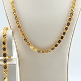 21K Gold Matching Halabi Necklace & Bracelet Set 43.08 grams | 207023