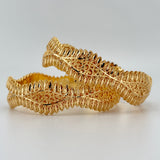 21K Gold Bangle Pair sz Large 47.59 grams | 207024