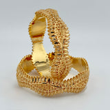 21K Gold Bangle Pair sz Large 47.59 grams | 207024