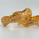 21K Gold Bangle Pair sz Large 47.59 grams | 207024