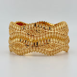 21K Gold Bangle Pair sz Large 47.59 grams | 207024