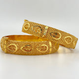 21K Gold Bangle Pair sz Meduim 40.51 grams | 207027