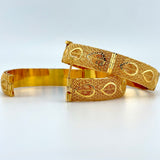 21K Gold Bangle Pair sz Meduim 40.51 grams | 207027