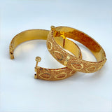 21K Gold Bangle Pair sz Meduim 40.51 grams | 207027