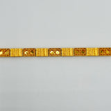 21K Gold Mediterranean Brushed Bracelet 9.68 grams | 207084
