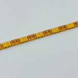 21K Gold Mediterranean Brushed Bracelet 9.68 grams | 207084
