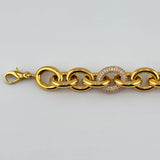 21K Gold Open Link Bracelet 27.56 grams | 207087