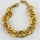 21K Gold Open Link Bracelet 27.56 grams | 207087