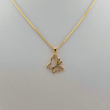 Butterfly Gold Necklace
