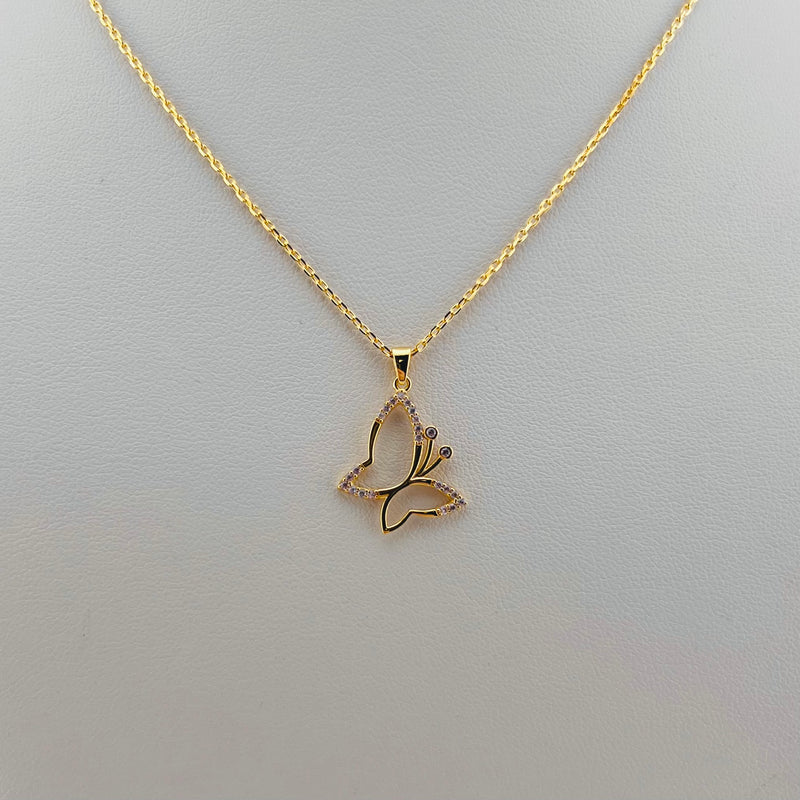 Butterfly Gold Necklace