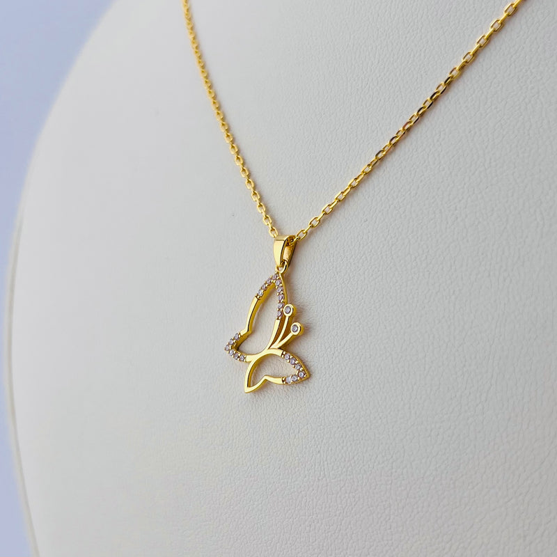 Butterfly Gold Necklace