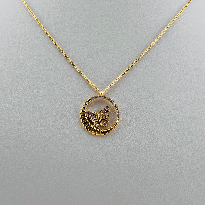 Gold Butterfly Necklace