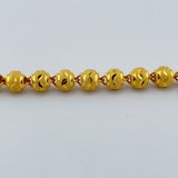 24K Gold Bead Bracelet 21.08 grams – 7 inch | 207251