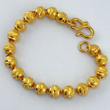 24K Gold Bead Bracelet 21.08 grams – 7 inch | 207251
