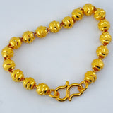 24K Gold Bead Bracelet 21.08 grams – 7 inch | 207251