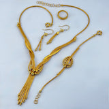 21K Gold Modern Beaded Jewelry Set 42.69 grams | 207357