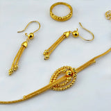 21K Gold Modern Beaded Jewelry Set 42.69 grams | 207357