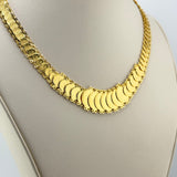 21K Gold Rashadi Coin Stacker Graduating Necklace 47.15 Grams | 202259