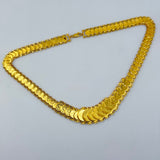 21K Gold Rashadi Coin Stacker Graduating Necklace 47.15 Grams | 202259