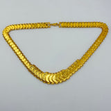 21K Gold Rashadi Coin Stacker Graduating Necklace 47.15 Grams | 202259
