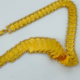 21K Gold Rashadi Coin Stacker Graduating Necklace 47.15 Grams | 202259