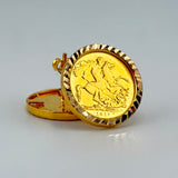 21K Gold Lira Stud Earrings 6.30 grams | 207702