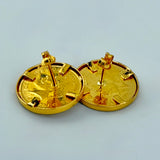 21K Gold Lira Stud Earrings 6.30 grams | 207702