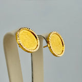 21K Gold Lira Stud Earrings 6.30 grams | 207702