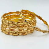 High Karat Gold Bangle Set – Set of 6 | 59.92g |Size Large (Model 202395)