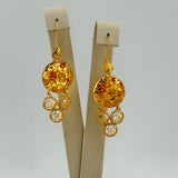 21K Gold Round Flowers Full Set 122.57 Grams | 202428