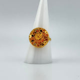 21K Gold Round Flowers Full Set 122.57 Grams | 202428