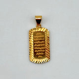 21K Gold Cushion Ayat Al Kursi Pendant 1.84 grams | 207753