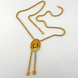 21K Gold Rose Necklace 20-Inch 13.24 grams | 207778