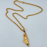 21K Gold Palestine Map Pendant Large 3.52 grams | 207798
