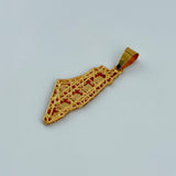 21K Gold Palestine Map Pendant Large 3.52 grams | 207798