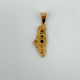 21K Gold Palestine Map Pendant Medium 2.76 grams | 207799