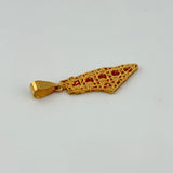 21K Gold Palestine Map Pendant Medium 2.76 grams | 207799
