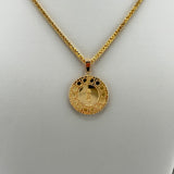 21K Gold Medium Rose Charm Pendant 3.67 grams | 207803
