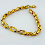 21K Gold Modern Link Bracelet 7.25-Inch 7.56 grams | 207810