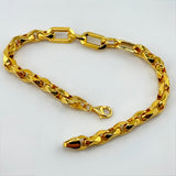21K Gold Modern Link Bracelet 7.25-Inch 7.56 grams | 207810