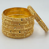 21 High Karat Gold Bangle Set – Set of 6 | 90.89g |Size Small (Model 202773)