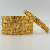 21 High Karat Gold Bangle Set – Set of 6 | 97.99g |Size Large (Model 202774)
