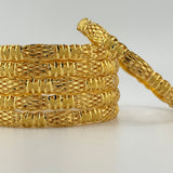 21 High Karat Gold Bangle Set – Set of 6 | 97.99g |Size Large (Model 202774)