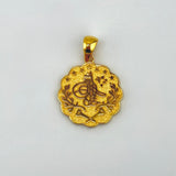 21K Gold Rashadi Round Star Pendant 2.50 Grams | 207816