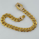 21K Gold Cuban Link Bracelet 14.12 Grams |202780
